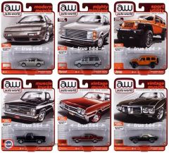 1:64 AutoWorld 1985 Chevy Silverado Pickup Truck (Lowered Version) (Gloss Black)