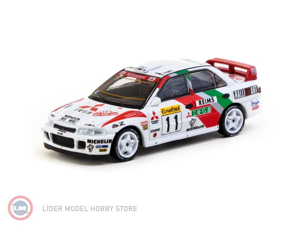 1:64 Tarmac Works 1995 Mitsubishi Lancer Evo 2 Rally Monte Carlo