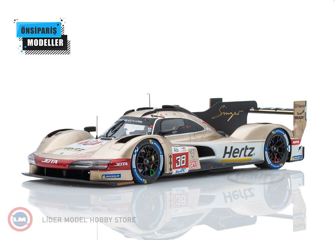 1:18 Spark 2023 Porsche 963 9RD Turbo V8 Team Hertz Jota No38 24h Le Mans