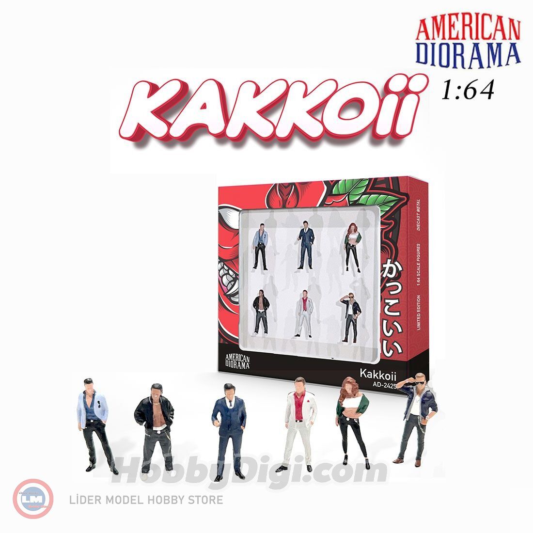 1:64 American Diorama Kakkoii Figure Set