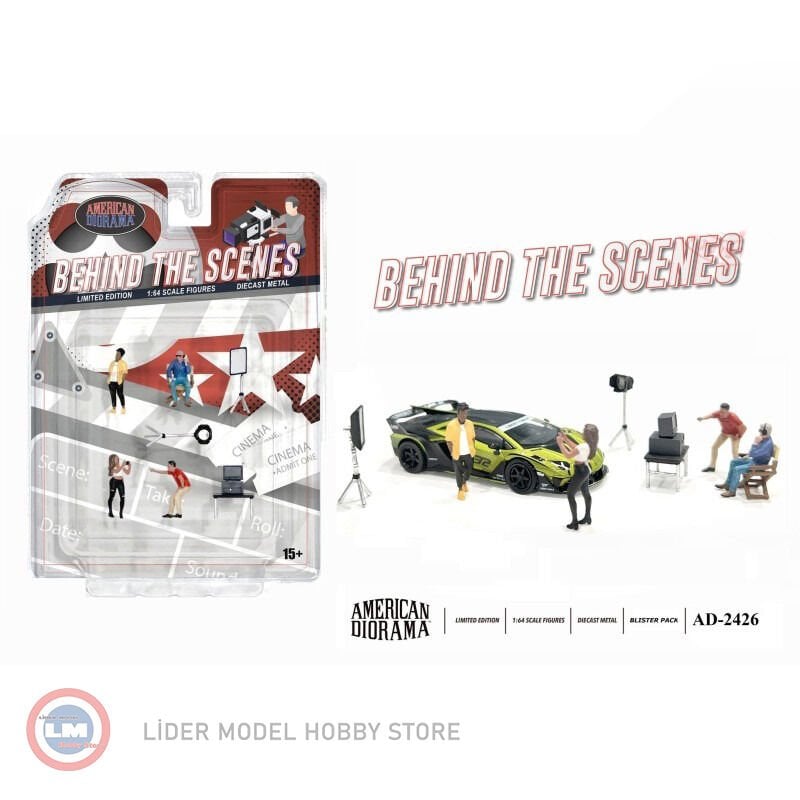 1:64 American Diorama Behind the Scenes Figure Set