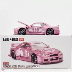 1:64 Mini GT Kaido 1999 Nissan SKYLINE GT-R (R34) KAIDO RACING FACTORY V1