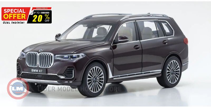 1:18 2019 BMW X7 G07 Bordo