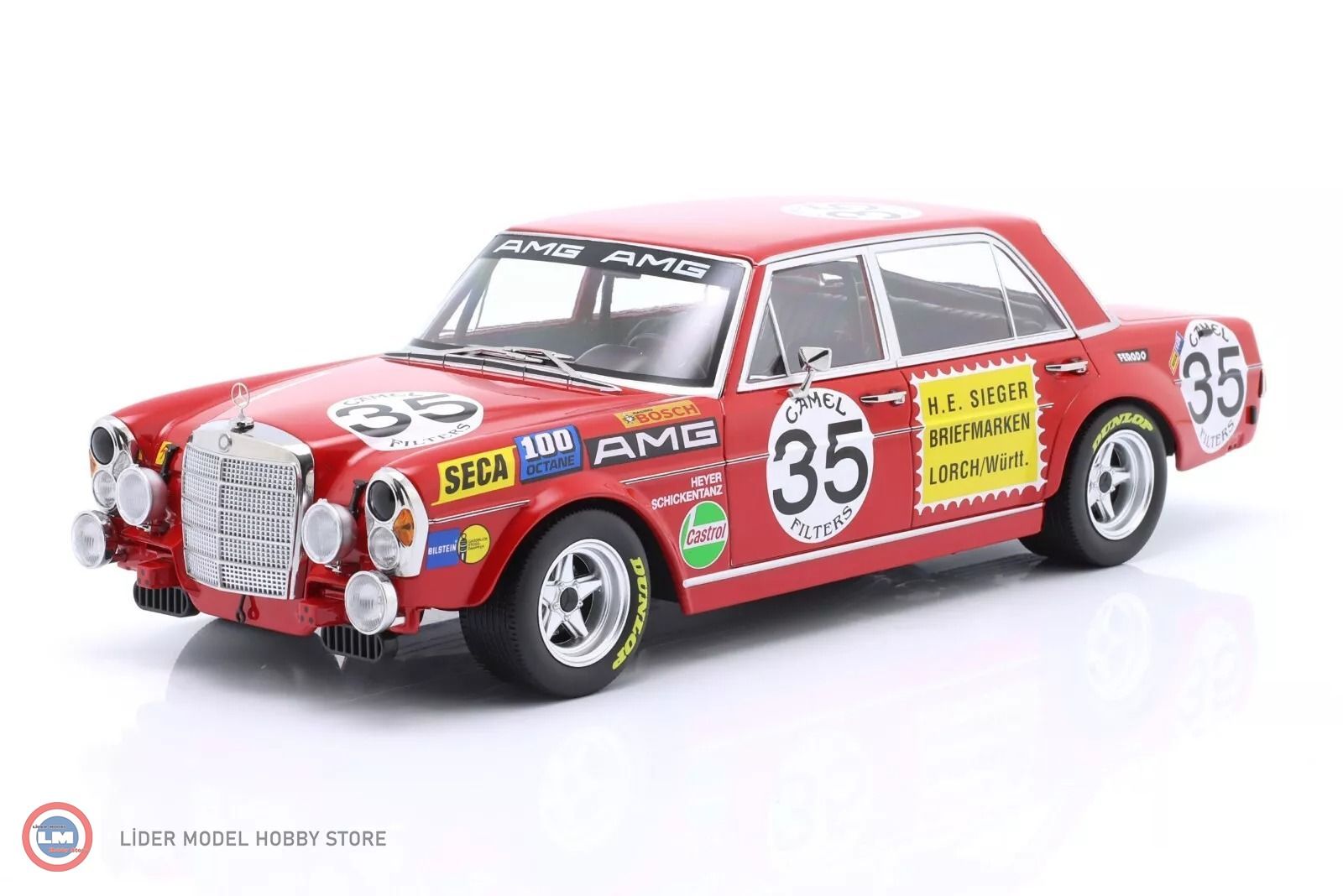 1:18 WERK83 Mercedes Benz 300SEL 6.8 #35 1971 2nd 24h SPA Francorchamps Hans Heyer