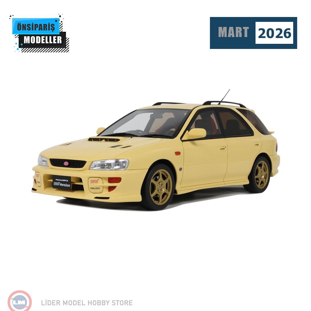 1:18 Otto 1999 Subaru Impreza WRX STI Verison 6 Station Wagon Cashmere Yellow
