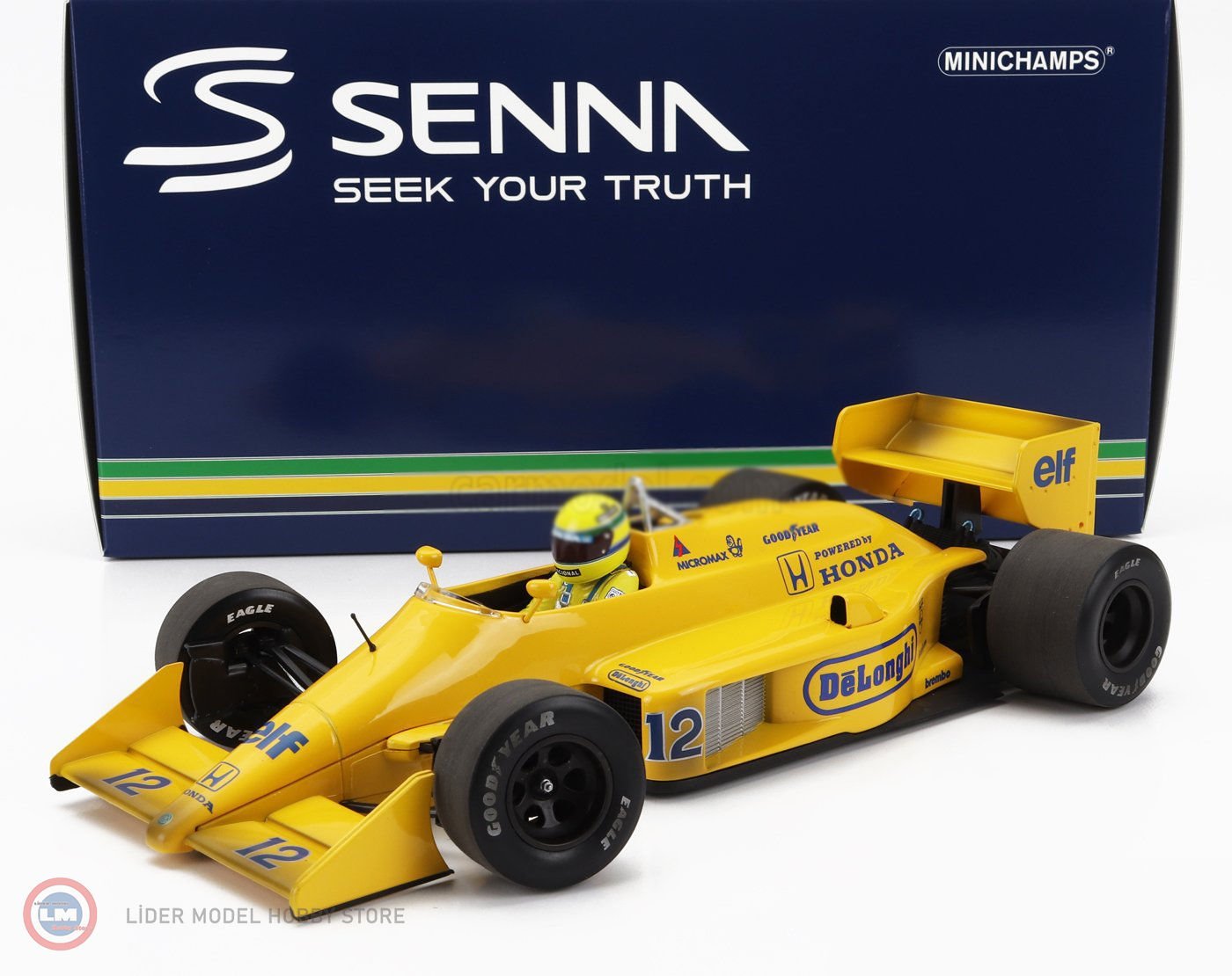 1:18 Minichamps 1987 Lotus HONDA 99T #12 - AYRTON SENNA
