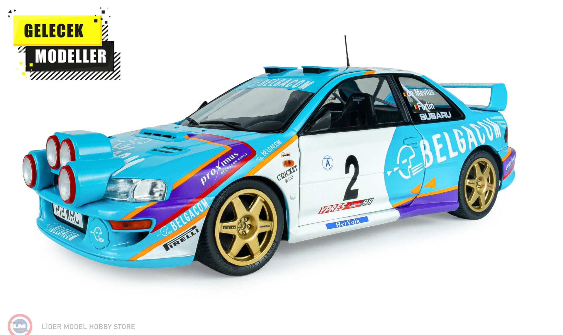 1:18 Solido 1998 Subaru Impreza S5 WRC99 #2 – BELGIUM YPRES WESTHOEK RALLY