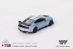1:64 2022 Ford MUSTANG SHELBY GT500 HERITAGE EDITION BRITTANY BLUE