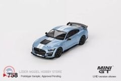 1:64 2022 Ford MUSTANG SHELBY GT500 HERITAGE EDITION BRITTANY BLUE