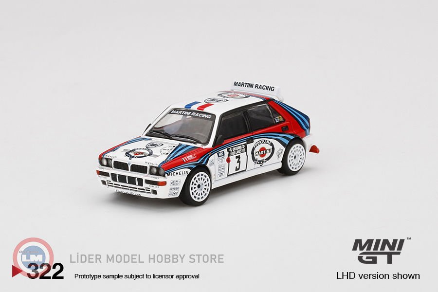 1:64 1992 Lancia Delta HF Integrale #3 Evoluzione Rally 1000 Lakes Winner