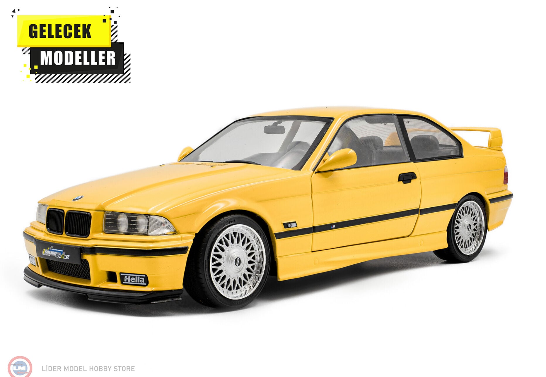 1:18 Solido 1991 BMW M3 E36 Coupe SOLIDO WORKS – DAKAR YELLOW