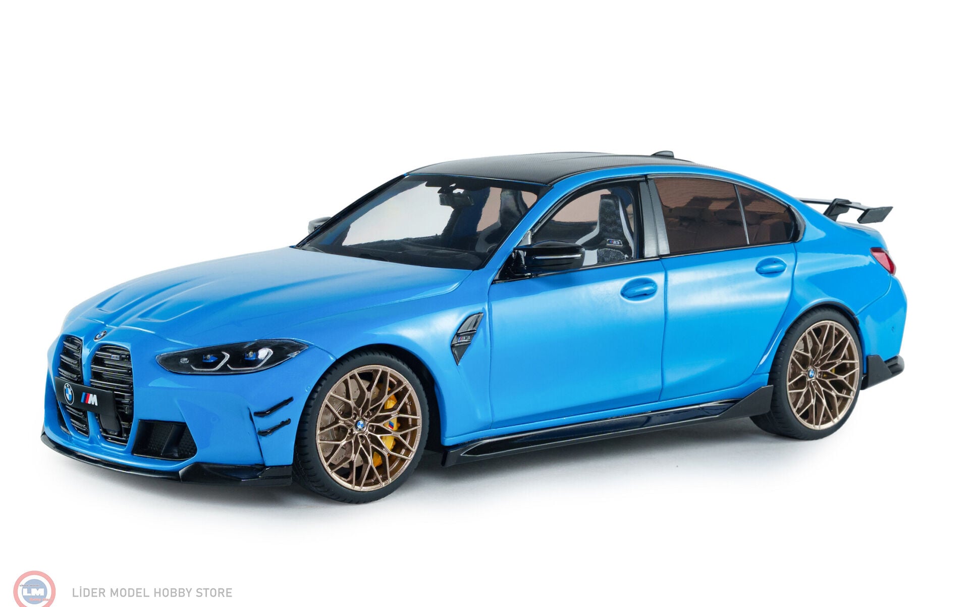 1:18 Solido 2024 BMW M3 G80 PERFORMANCE PARTS – DAYTONA BEACH BLUE
