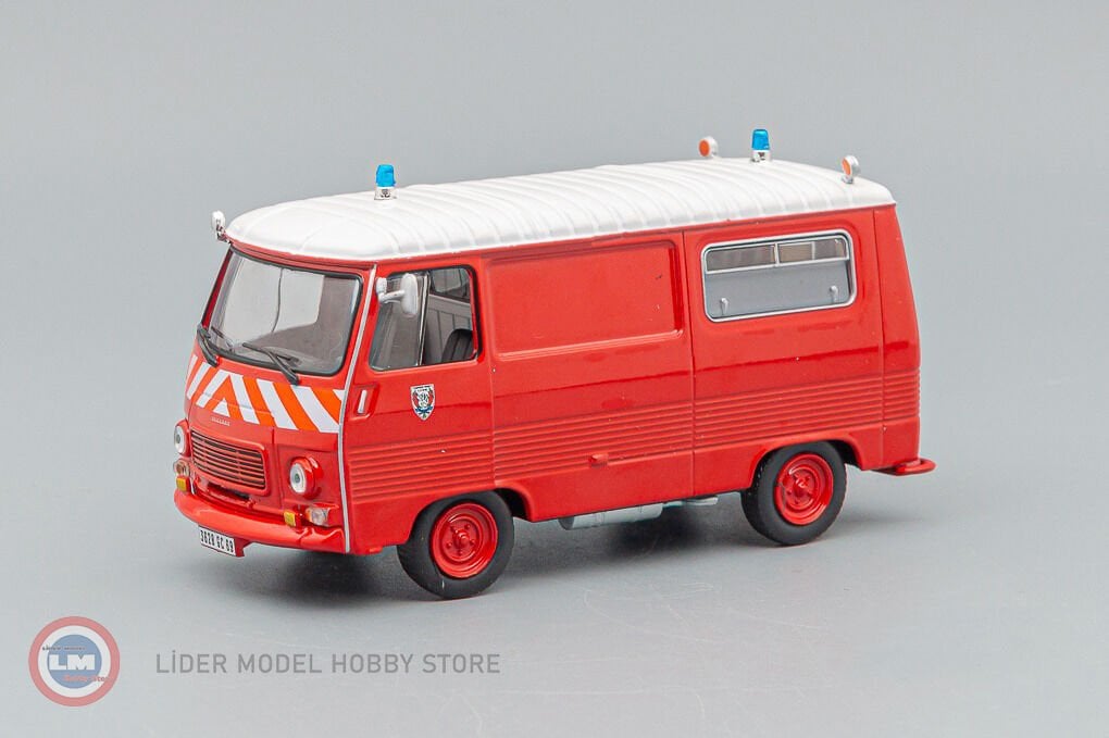 1:43 Atlas 1969 PEUGEOT J7 VAN FIRE ENGINE İtfaiye