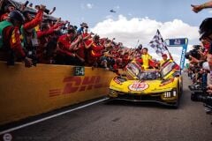 1:18 Amalgam Ferrari 499P - Hypercar #83 Le Mans Winner 2025 – Yellow