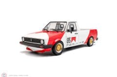 1:18 Solido 1982 Volkswagen Caddy Mk1 Red Cowboy Racing Tribute - red  white