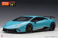 1:12 Autoart 2017 Lamborghini Huracan Performante (Blu Glauco)