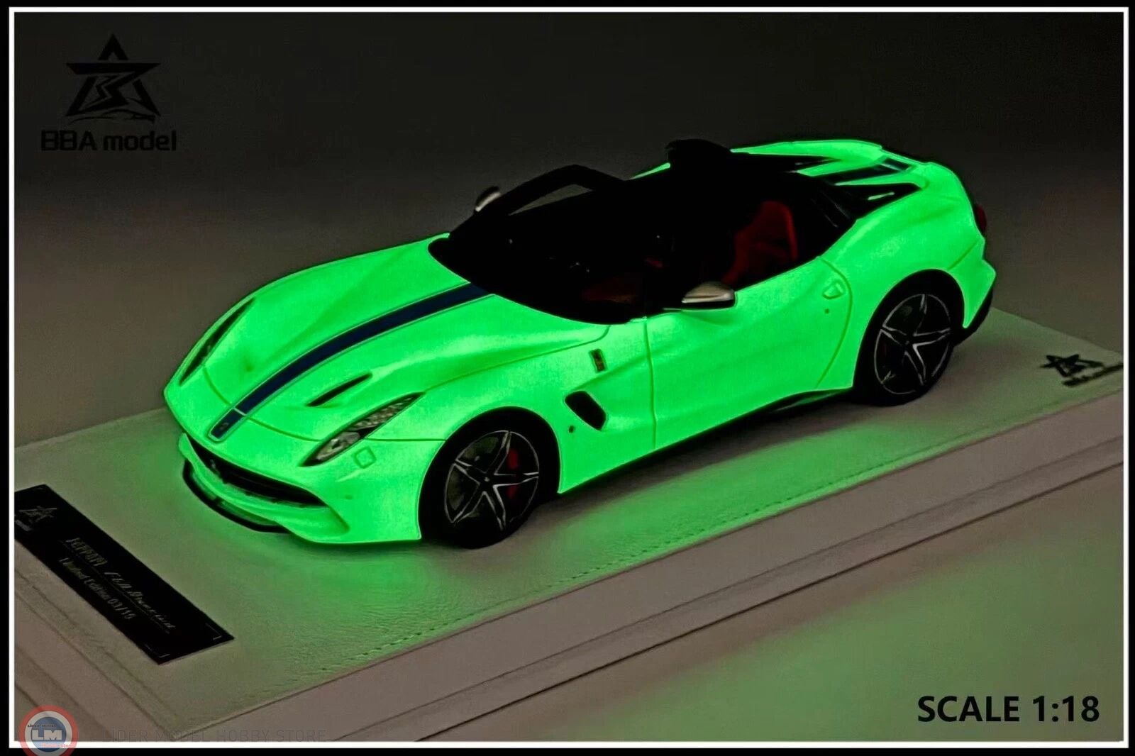 1:18 BBA Ferrari F60 America Luminous Special Paint : Neon Night Vision