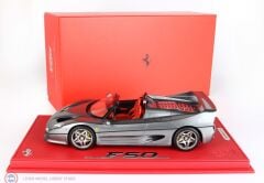 1:18 BBR 1995 Ferrari F50 Coupe Spider version - Grigio ferro metallizzato