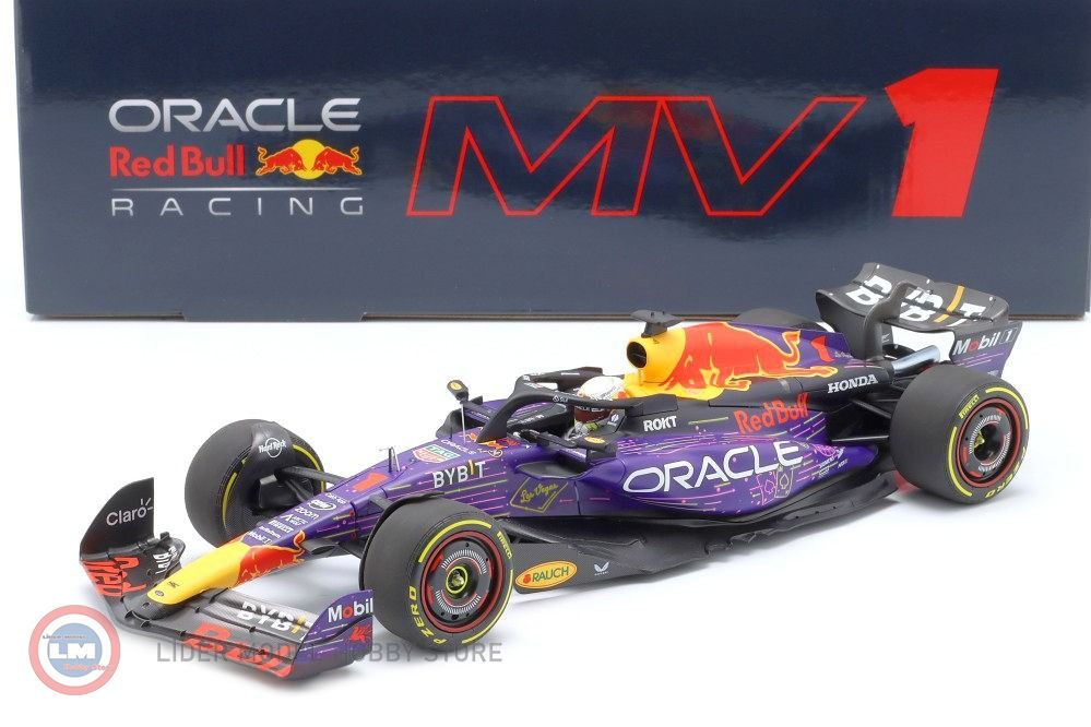 1:18 Oracle Red Bull Racing RB19 Max Verstappen Winner Las Vegas GP 2023