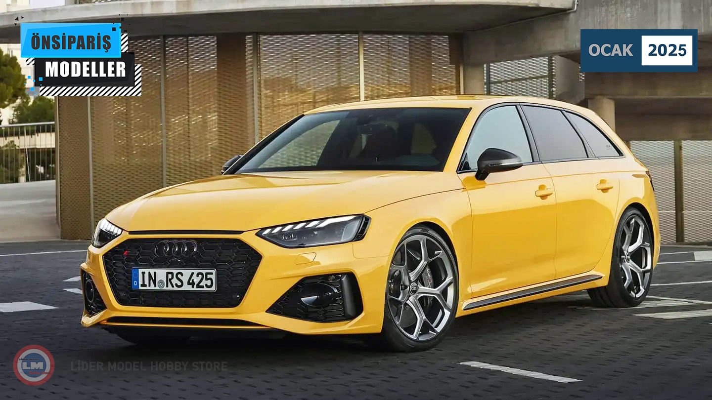 1:18 AUDI A4 RS4 AVANT 25TH ANNIVERSARY YELLOW 2024