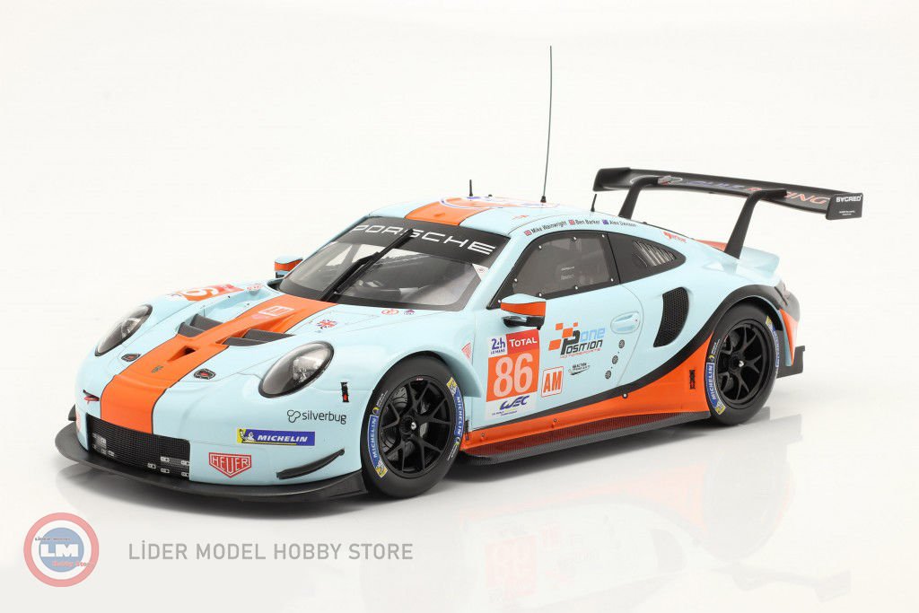 IXO - 1:18 2018 Porsche 911 (991) RSR Gulf #86 24h LeMans - 4.896