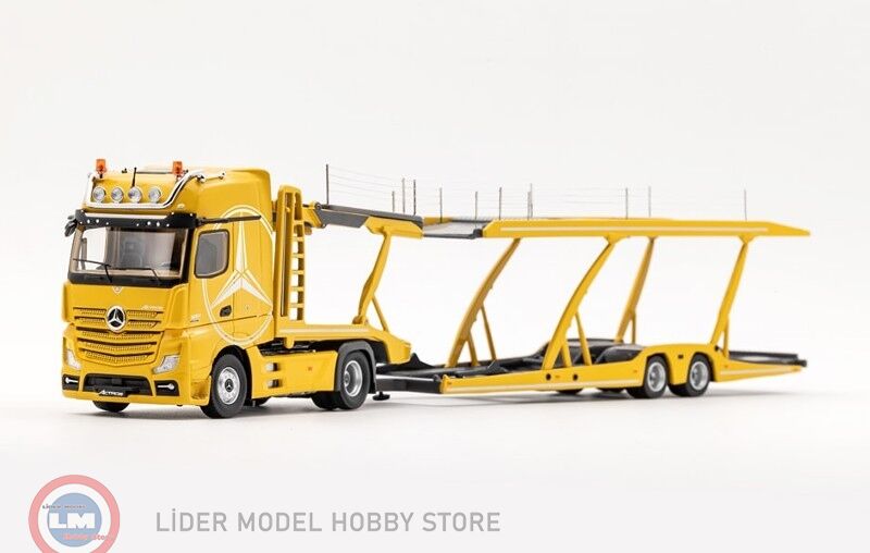 1:64 GCD Mercedes Benz Actros Double-Deck Car Transporter Truck
