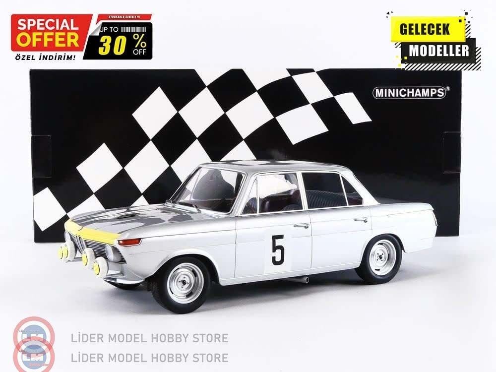 1:18 Minichamps 1965 BMW 1800 #5 HAHNEMAIRESSE - SPA 24 HOURS