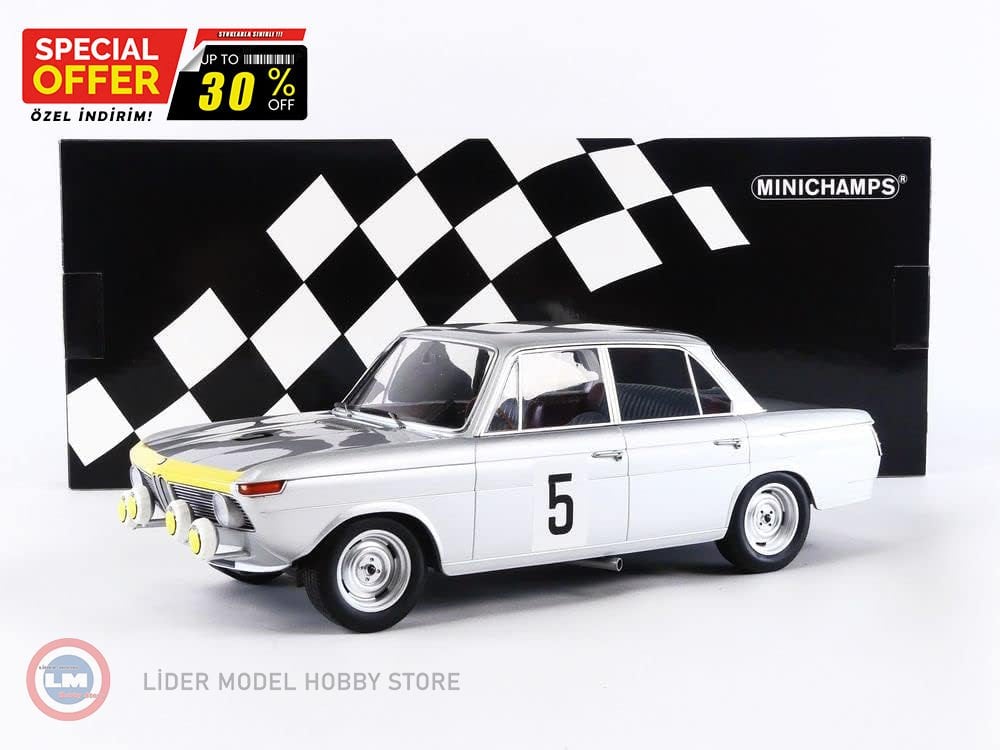 1:18 Minichamps 1965 BMW 1800 #5 HAHNEMAIRESSE - SPA 24 HOURS