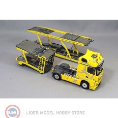 1:64 GCD Mercedes Benz Actros Double-Deck Car Transporter Truck