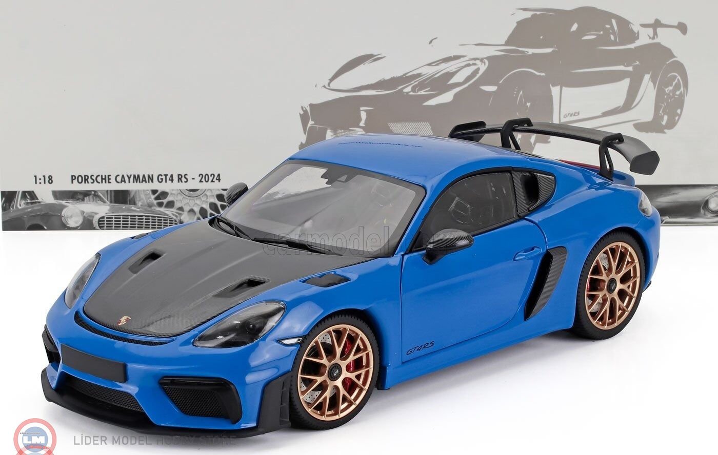 1:18 Minichamps 2024 Porsche Cayman GT4 RS Weissach Package