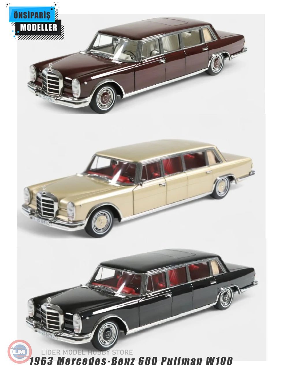1:18 1963 Mercedes Benz 600 Pullman W100