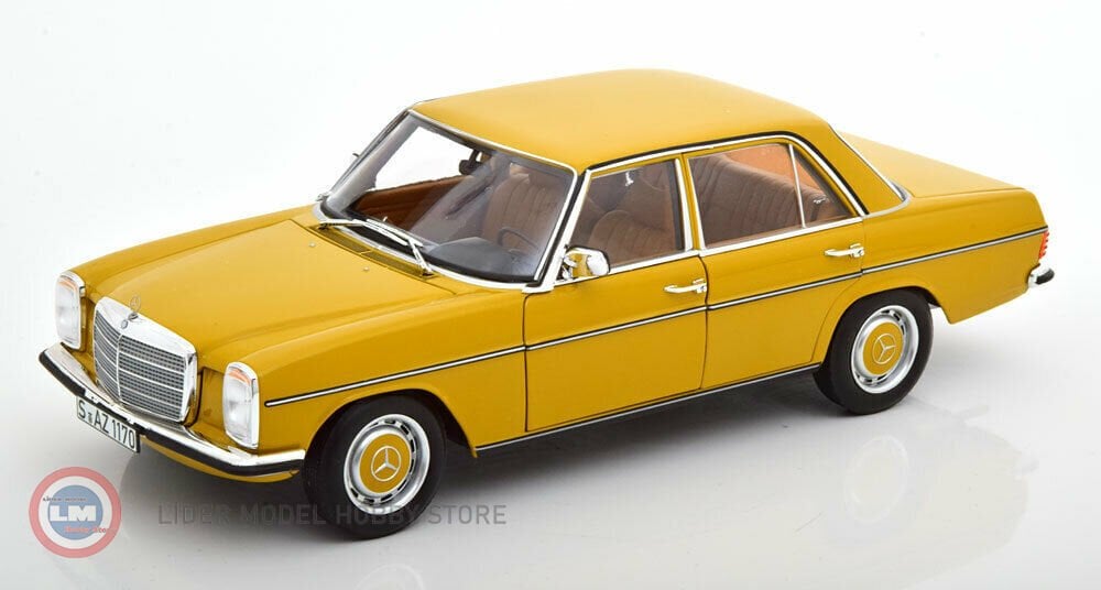 1:18 Norev 1973 Mercedes Benz 200 Series 2 Sahara Yellow