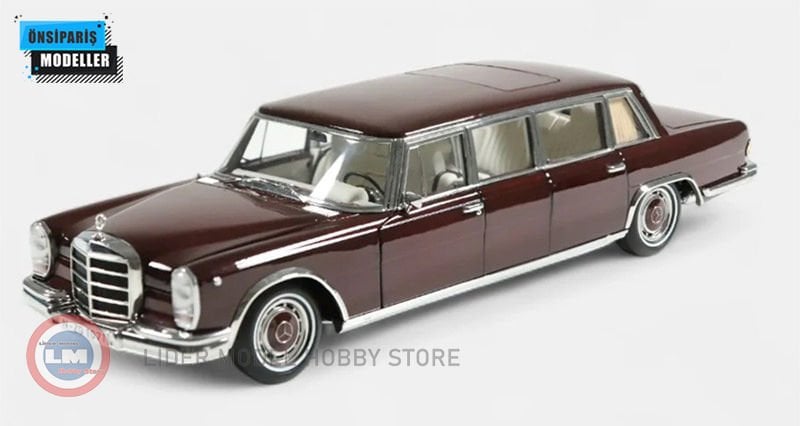 1:18 1963 Mercedes Benz 600 Pullman W100 NZG1071/15  1963 Mercedes-Benz 600 Pullman W100 - wine red