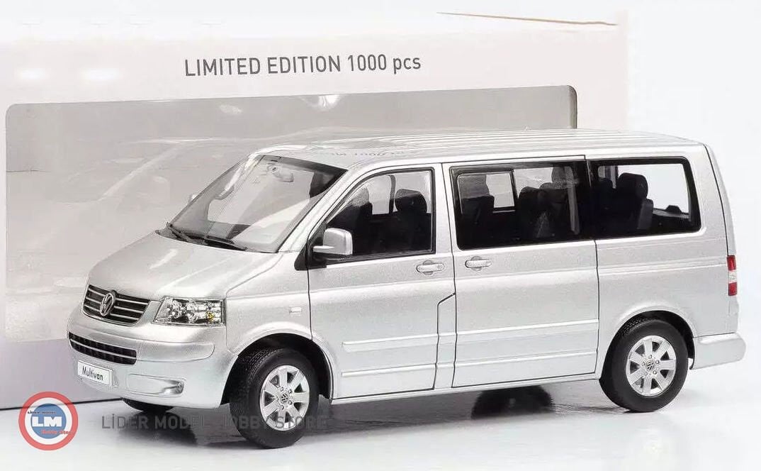 1:18 Norev 2003 Volkswagen T5 Multivan Silver
