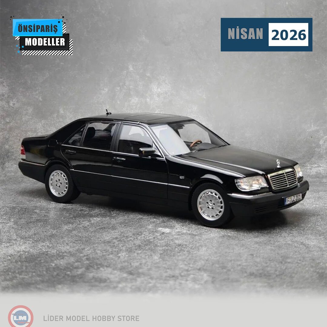 1:18 Norev 1997 Mercedes Benz S Class S600 W140 Obsidian Black