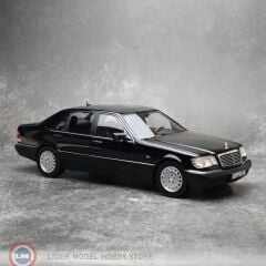 1:18 Norev 1997 Mercedes Benz S Class S600 W140 Obsidian Black