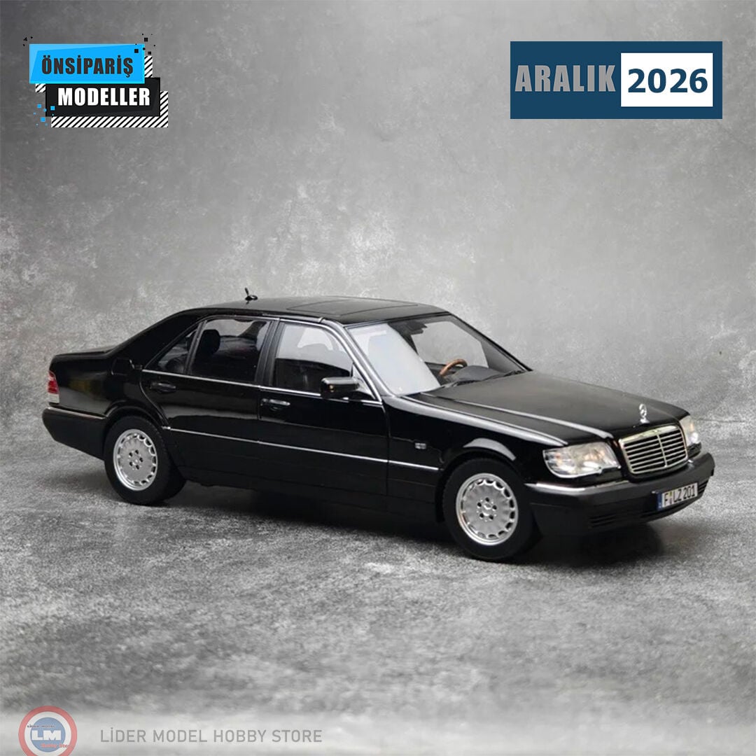 1:18 Norev 1997 Mercedes Benz S Class S600 W140 Obsidian Black