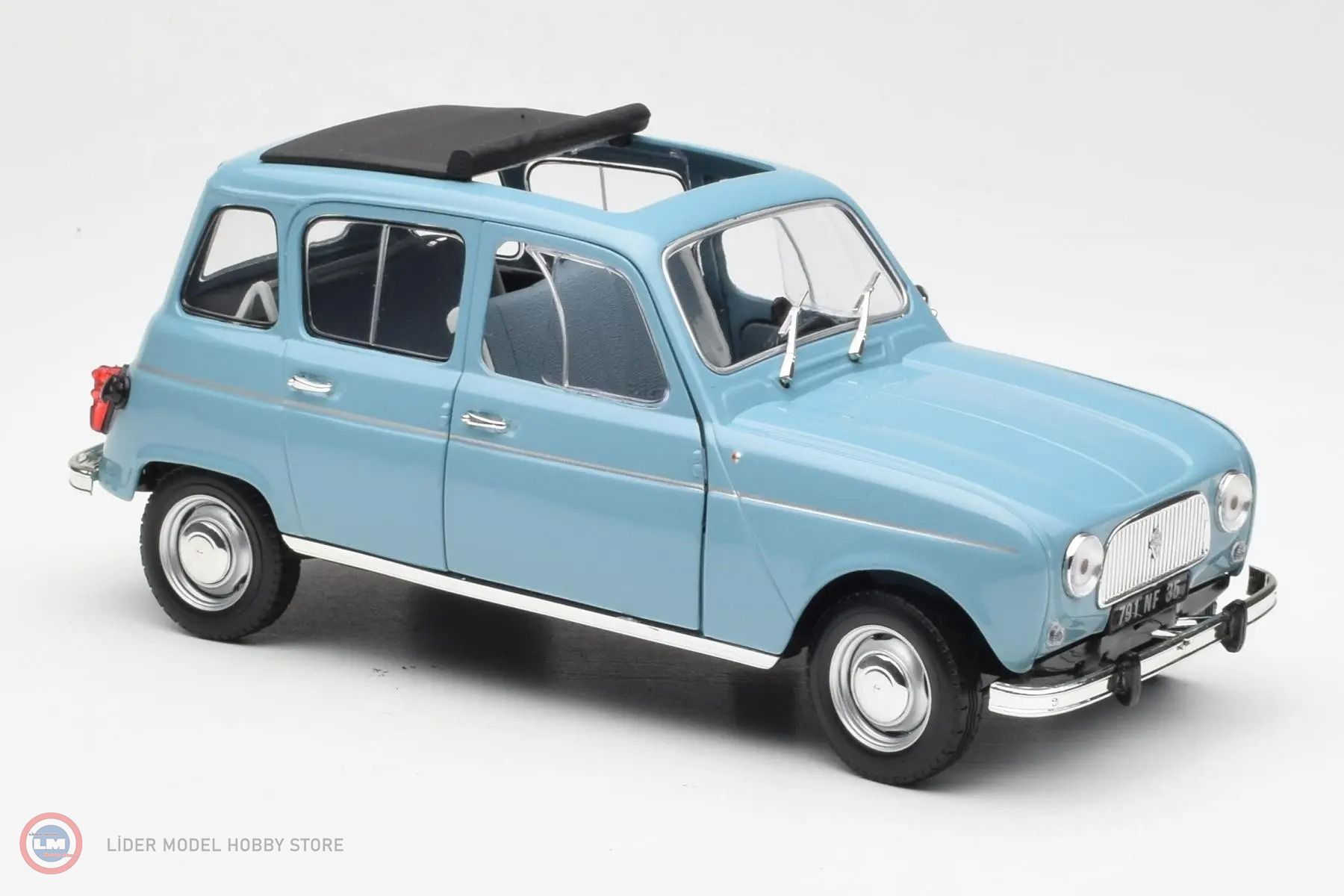 NOREV Renault 4L 1966 Bleu Français – Miniature Échelle 1/18 – Collection