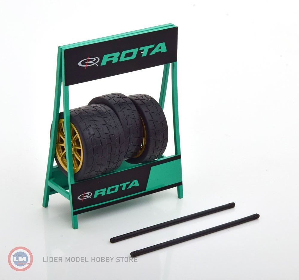 1:18  ROTA Standlı Jant Lastik Seti