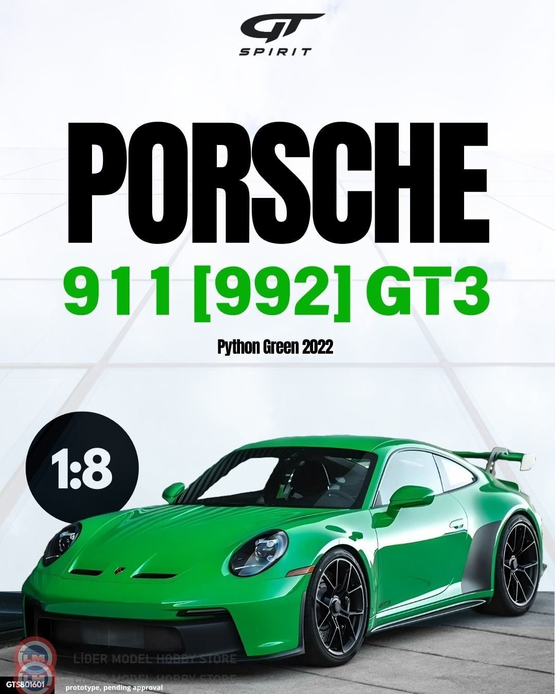 1:8 GT Spirit 2022 PORSCHE 911 [992] GT3