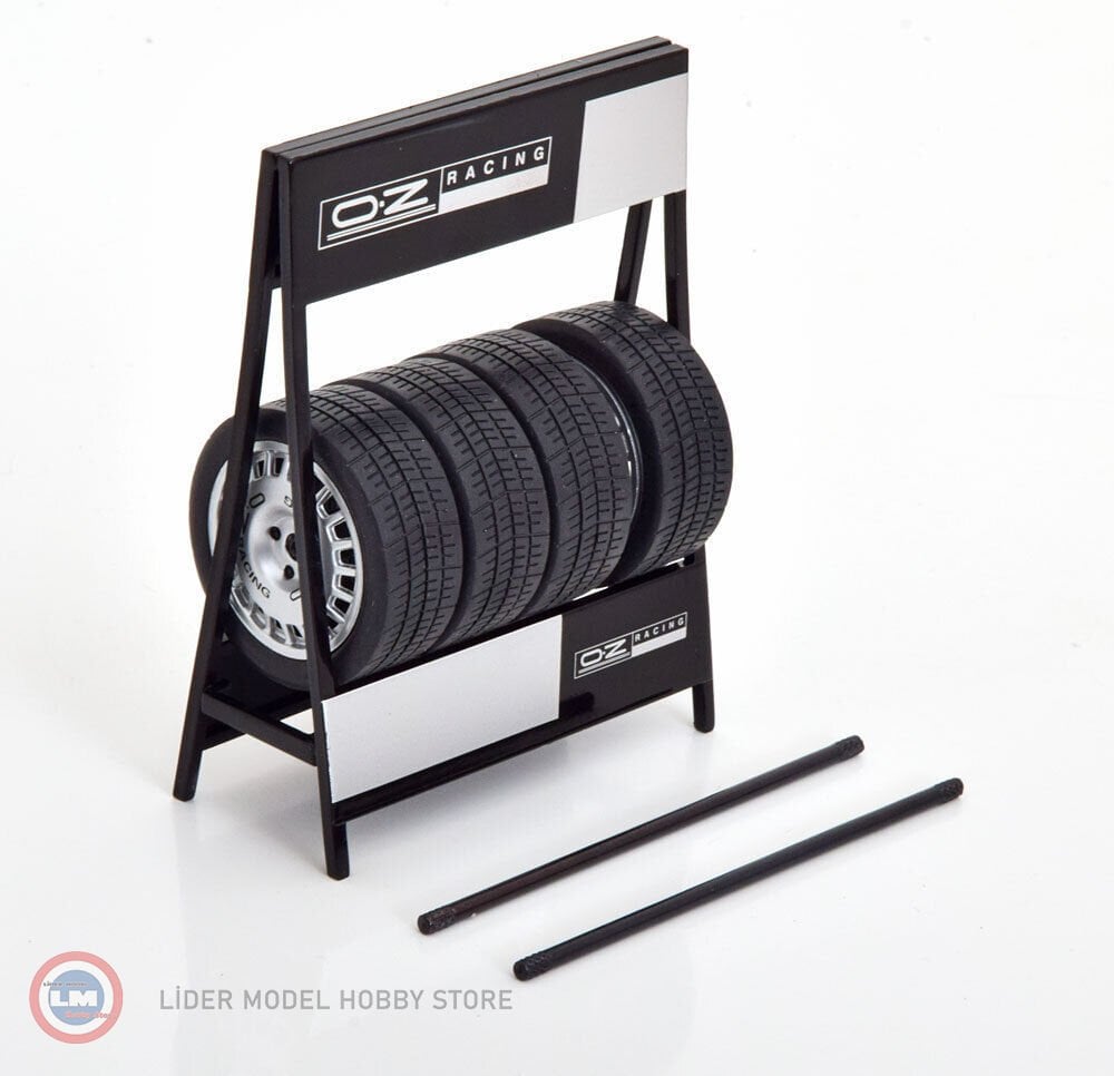 1:18 OZ Racing Standlı Jant Lastik Seti