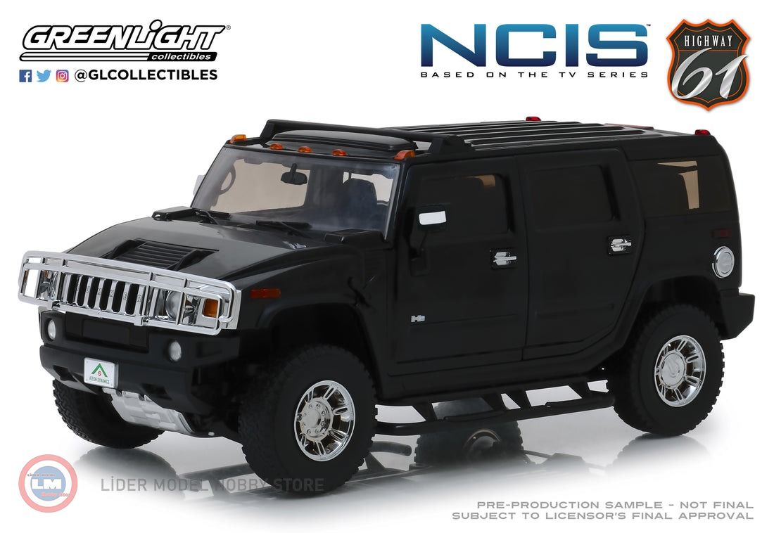1:18 Highway61 2006 Hummer H2 POLICE NCIS - TV SERIES - POLIZIA