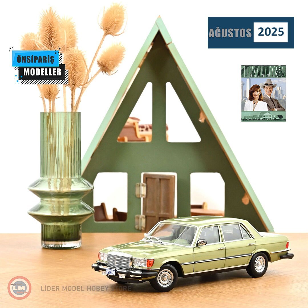 1:18 Norev 1979 Mercedes Benz  450SEL Vert Argent US TV Version