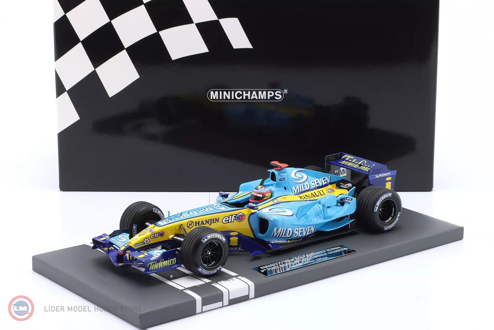 1:18 Minichamps Renault F1 TEAM R25 #1 -3RD PLACE BRAZIL GP 2005  Formula 1