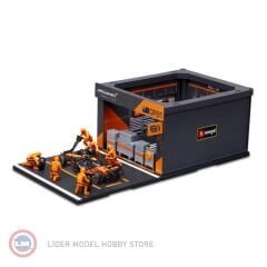 1:43 Burago McLaren Formula 1 MCL38 Diorama Garage Pit-Stop #81 2024 Oscar Piastri