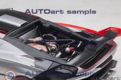1:18 Autoart Lamborghini SC18 Alston Grigio Titans Red Accents
