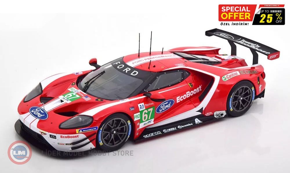 1:18 IXO Ford GT - #67 24h LeMans 2019 - TincknellPriaulxBomarito