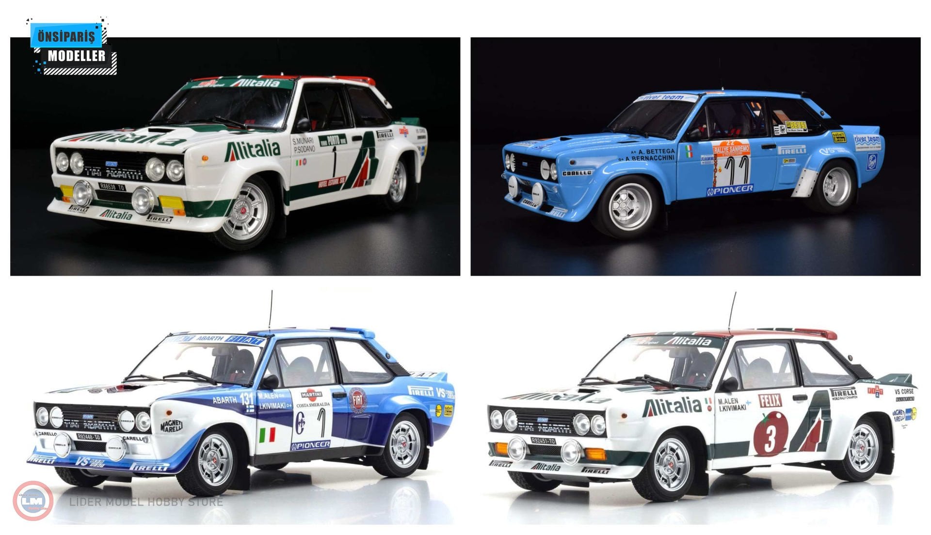1:18 1978 Fiat 131 Abarth Rally