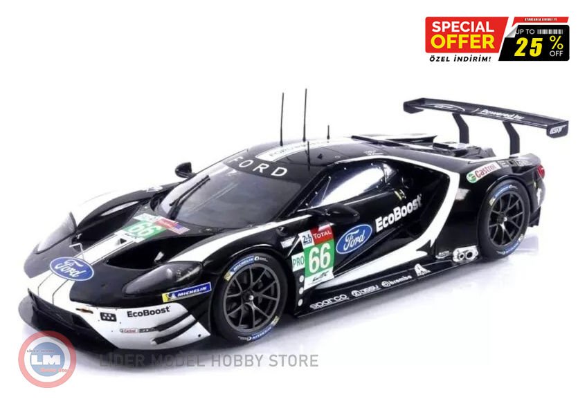 1:18 IXO Ford GT #66 24h LeMans 2019 - MückePlaJohnson