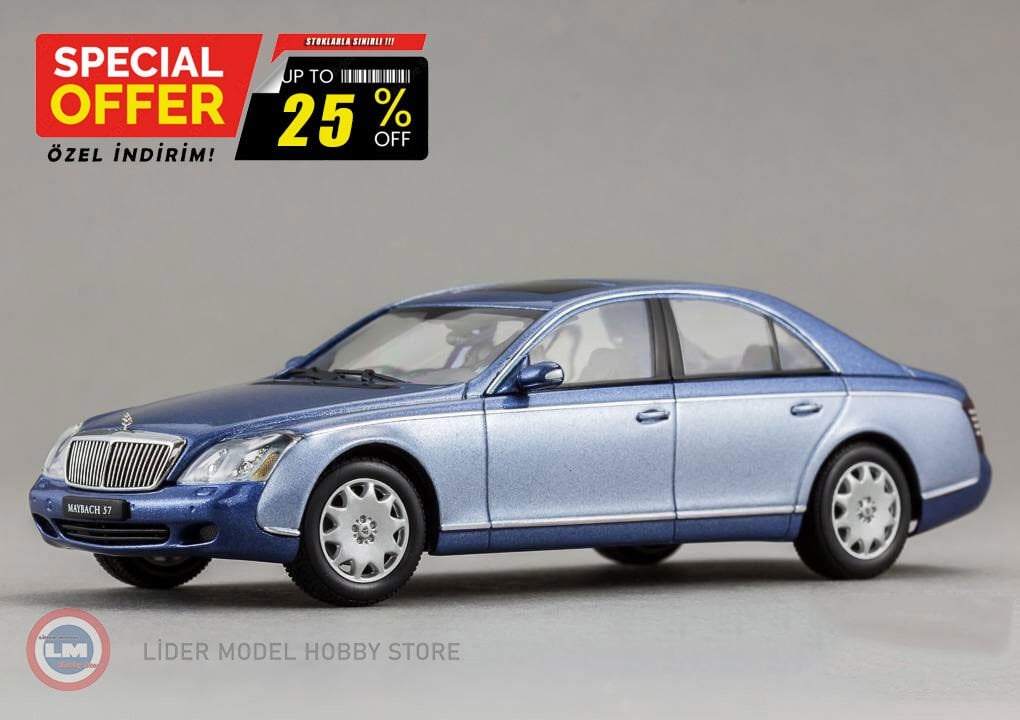 1:43 2003 Maybach 57 SWB - Cote D’Azur Blue